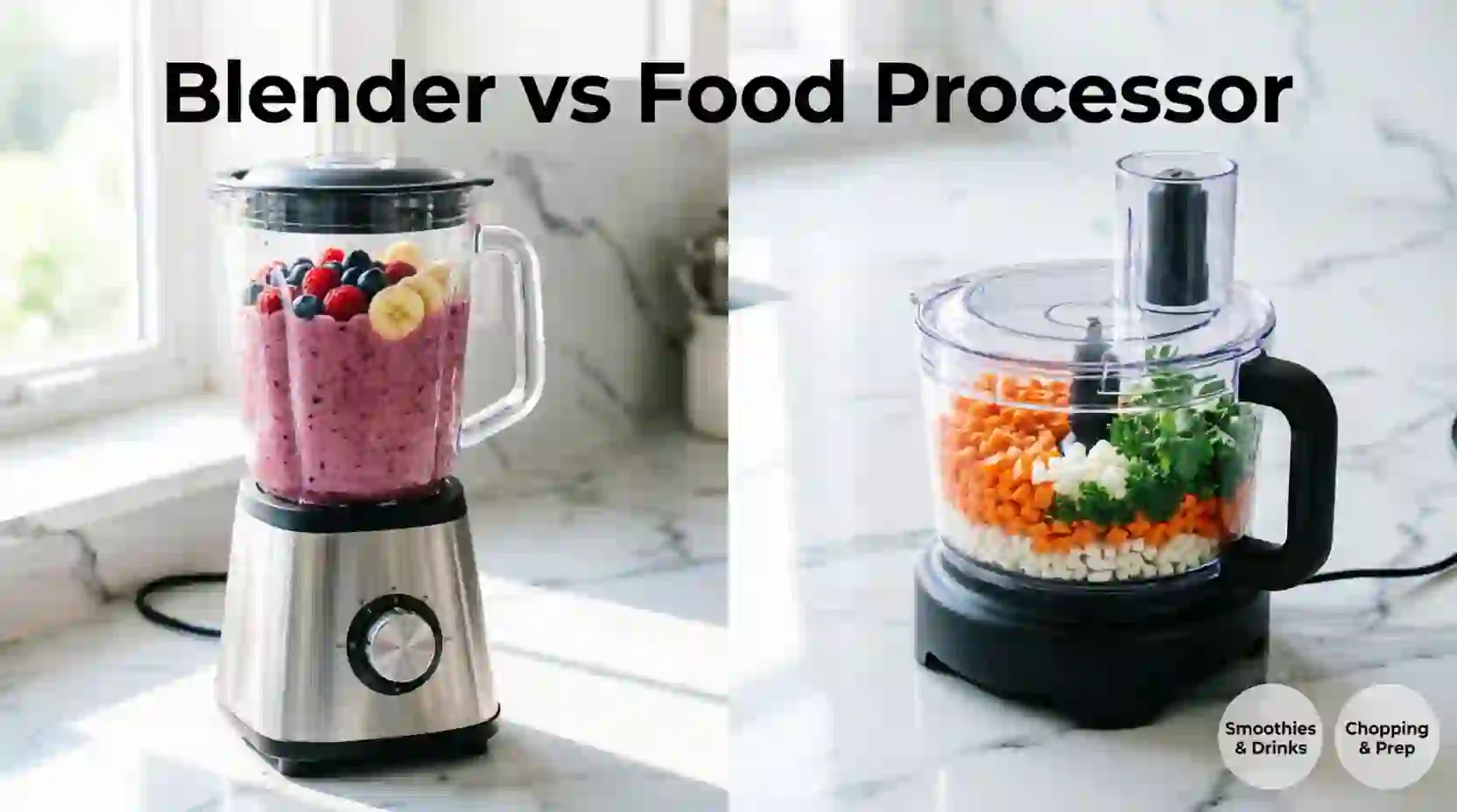 Blender vs Food Processor: Which Kitchen Appliance Should You Buy?